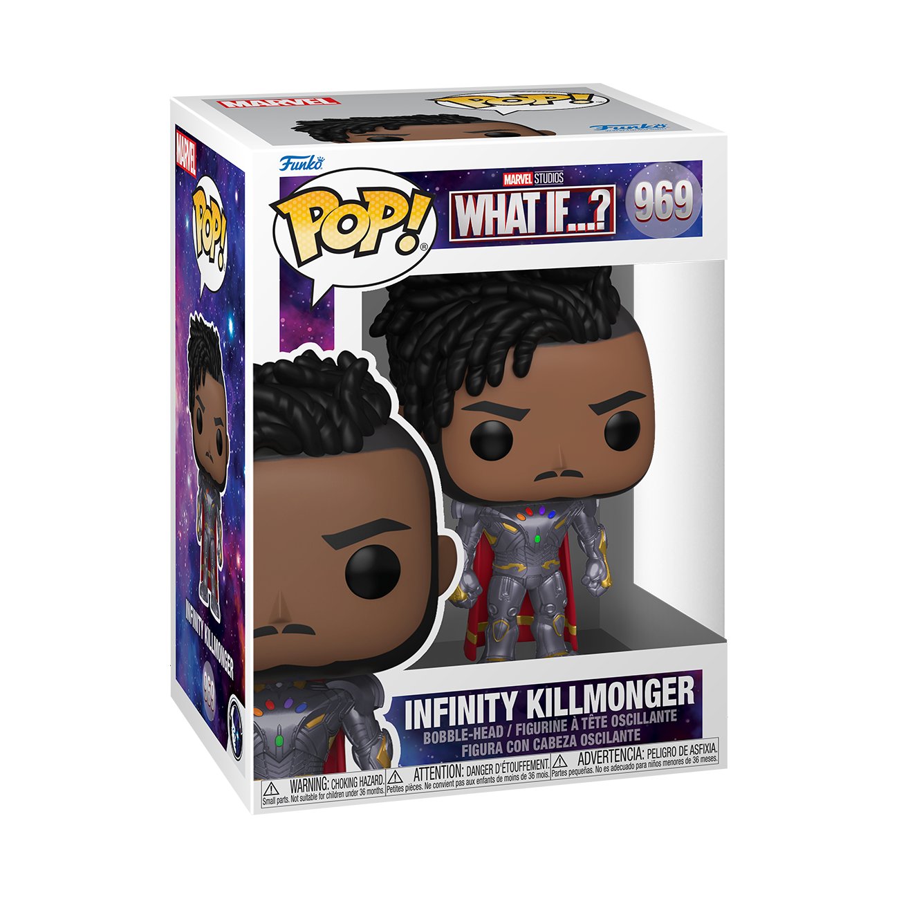 Funko POP! Vinile What If…? – Infinity Killmonger (Esclusivo) – Figura Collezionabile 9,5 Cm